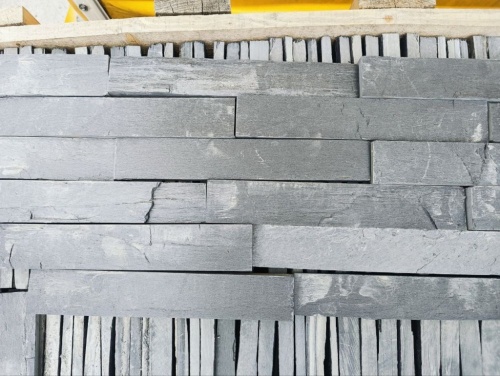 Плитка чёрная из натурального камня фасадная 30 см * 5 см, толщина 7 мм -30 мм купить в Нижегородской области