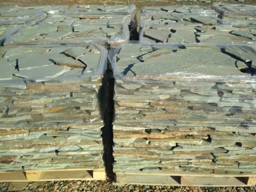 Плитняк златолит зелёный для цоколя, отмостки купить в Нижегородской области