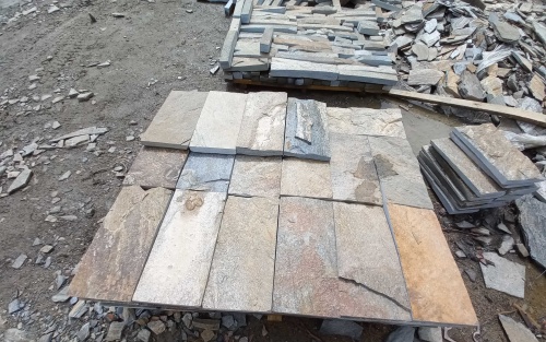 Плитка пилёная златолит Уральский для цоколя, отмостки купить в Нижегородской области