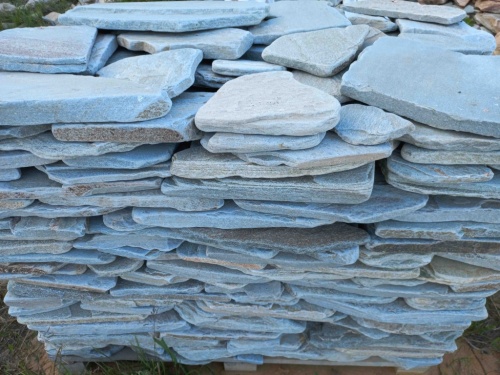 Плитняк златолит зелёный галтованный для цоколя купить в Нижегородской области